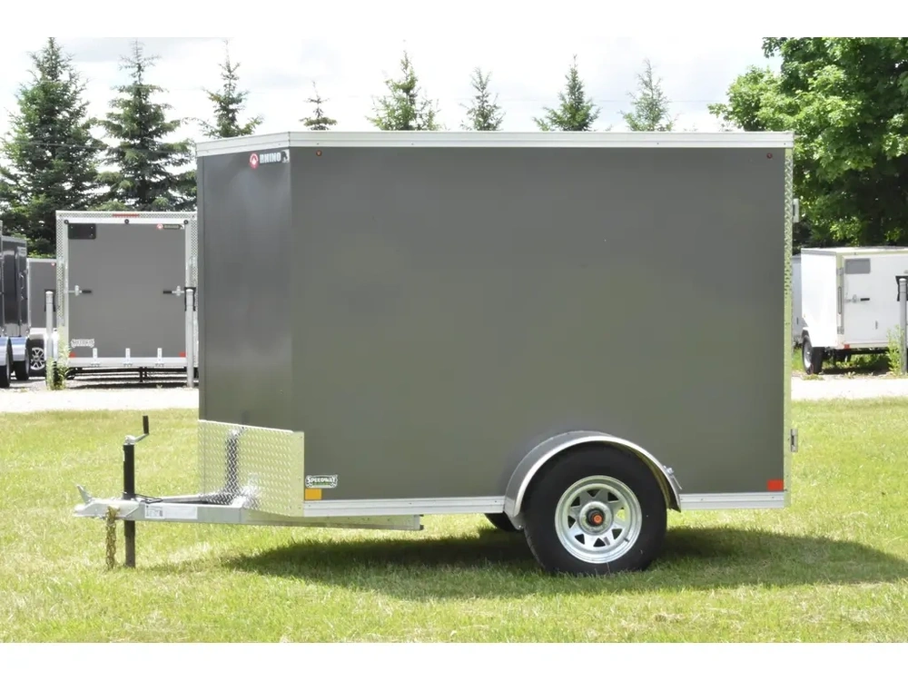 2026 Rhino Galvanized Enclosed 5' X 8' Sa Double-door alt