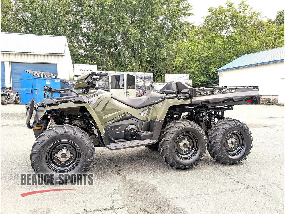 2022 Polaris Big Boss Vtt 6 Roues Direction Assistée Transport Lourd Terrain Extrême Chasse Trappe Benne Bois Marécage Traction Maximale Faible Km Outlander 6x6 Argo alt