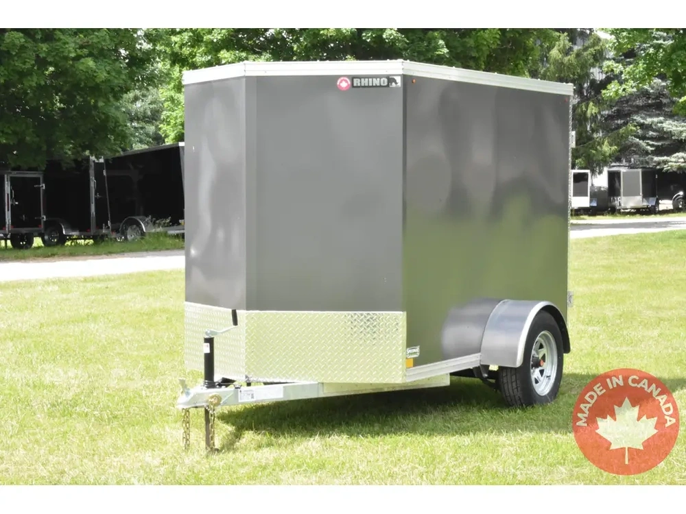 2026 Rhino Galvanized Enclosed 5' X 8' Sa Double-door alt