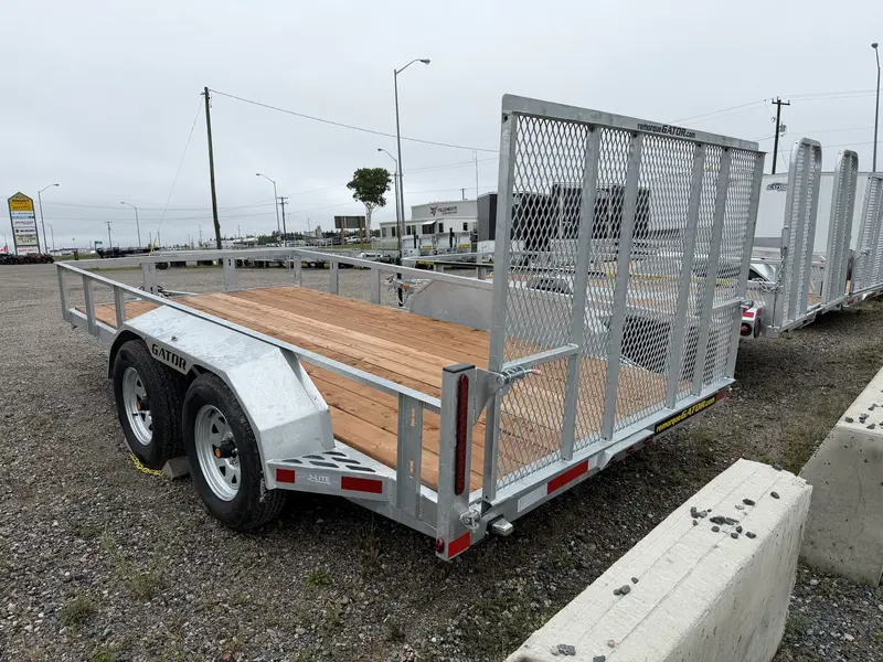 Gator TRAILER,UTILITY,80"X14',GALV,REAR RAMP,DUAL AXLE 2026