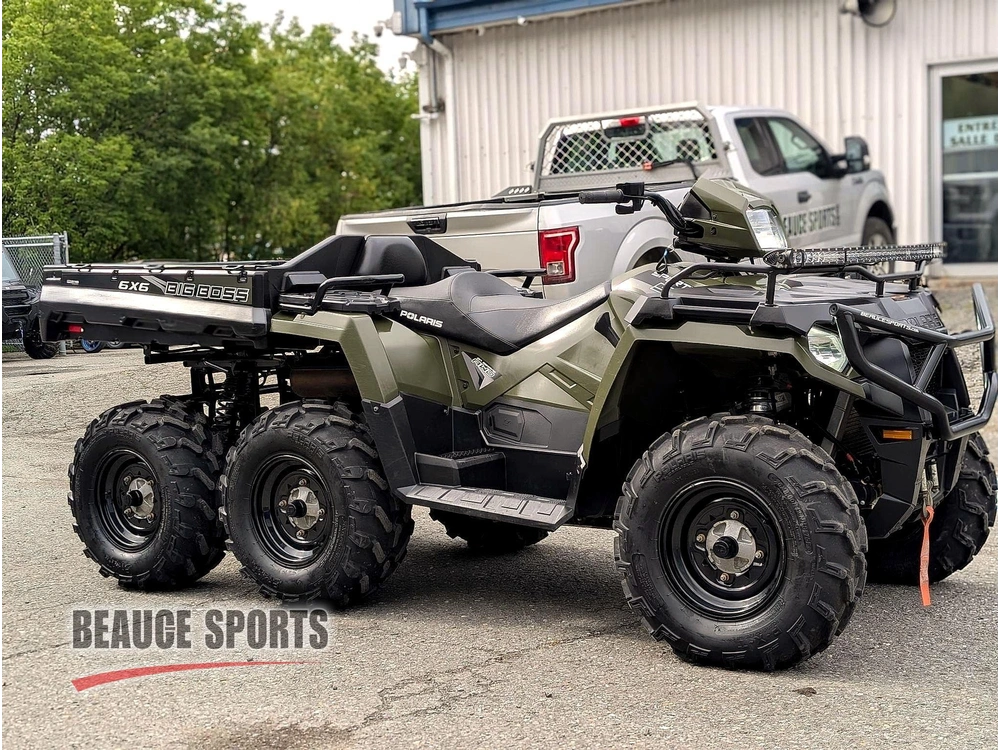 2022 Polaris Big Boss Vtt 6 Roues Direction Assistée Transport Lourd Terrain Extrême Chasse Trappe Benne Bois Marécage Traction Maximale Faible Km Outlander 6x6 Argo alt