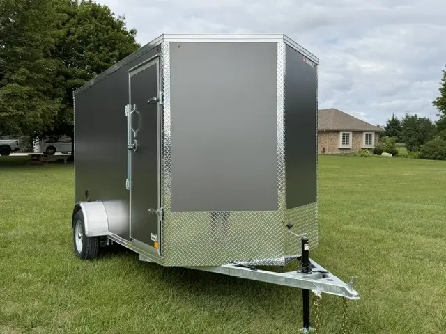 2026 Rhino Galvanized Enclosed 6' X 12' Sa Dd alt