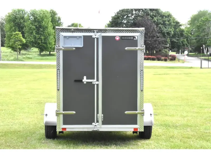 Rhino Galvanized Enclosed 5' x 8' SA Double-Door 2026