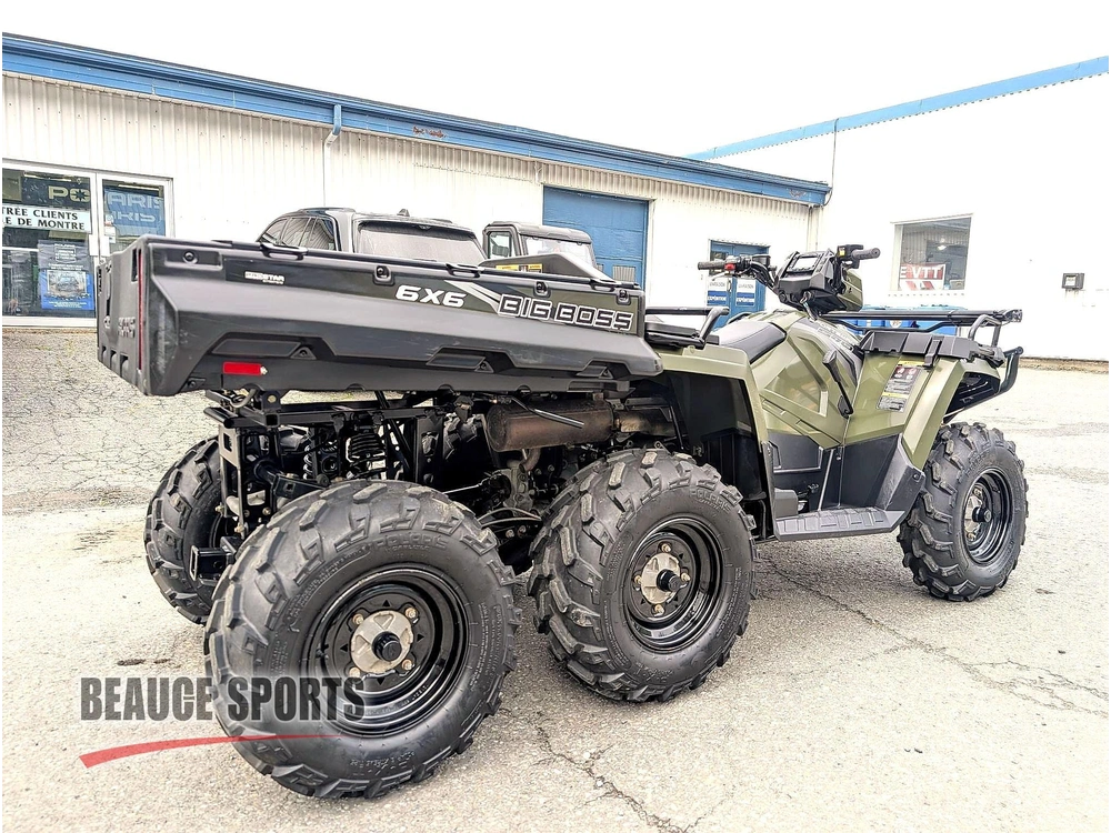 2022 Polaris Big Boss Vtt 6 Roues Direction Assistée Transport Lourd Terrain Extrême Chasse Trappe Benne Bois Marécage Traction Maximale Faible Km Outlander 6x6 Argo alt