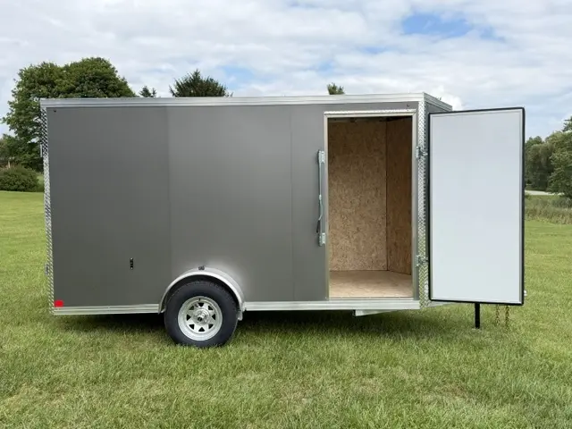 2026 Rhino Galvanized Enclosed 6' X 12' Sa Dd alt