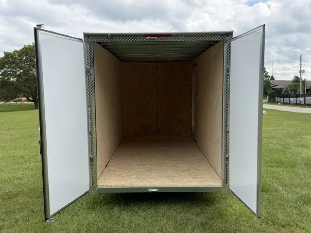 2026 Rhino Galvanized Enclosed 6' X 12' Sa Dd alt