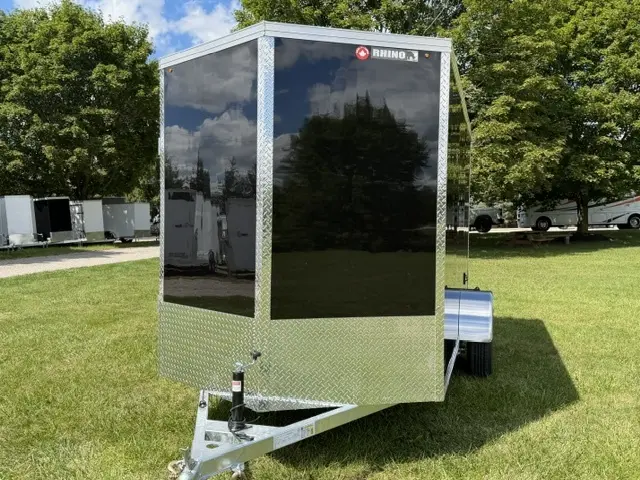 2026 Rhino Galvanized Enclosed 6' X 12' Sa Dd alt