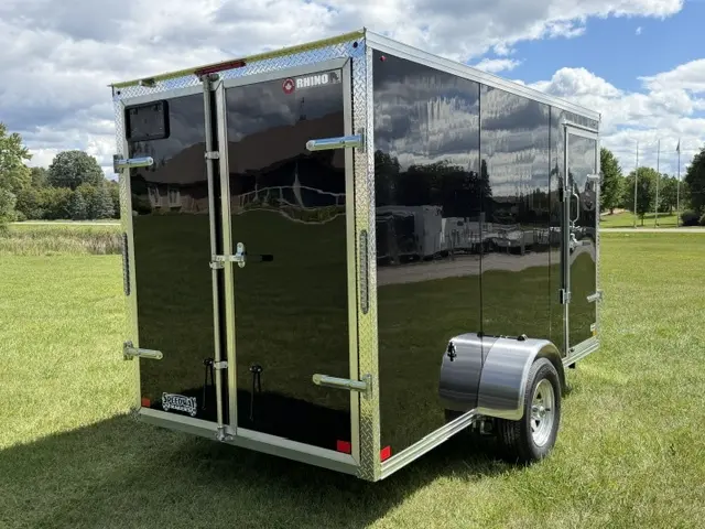 2026 Rhino Galvanized Enclosed 6' X 12' Sa Dd alt