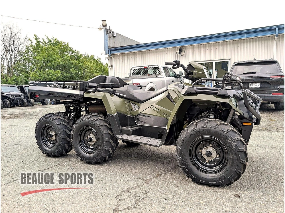 2022 Polaris Big Boss Vtt 6 Roues Direction Assistée Transport Lourd Terrain Extrême Chasse Trappe Benne Bois Marécage Traction Maximale Faible Km Outlander 6x6 Argo alt
