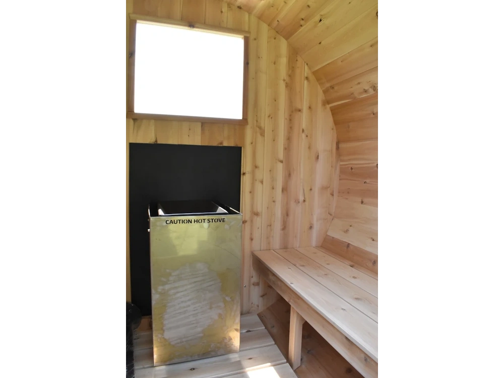 2026 N. Frey Enterprises Sauna On Aluminum Trailer 6' Sauna W/half Moon Window alt
