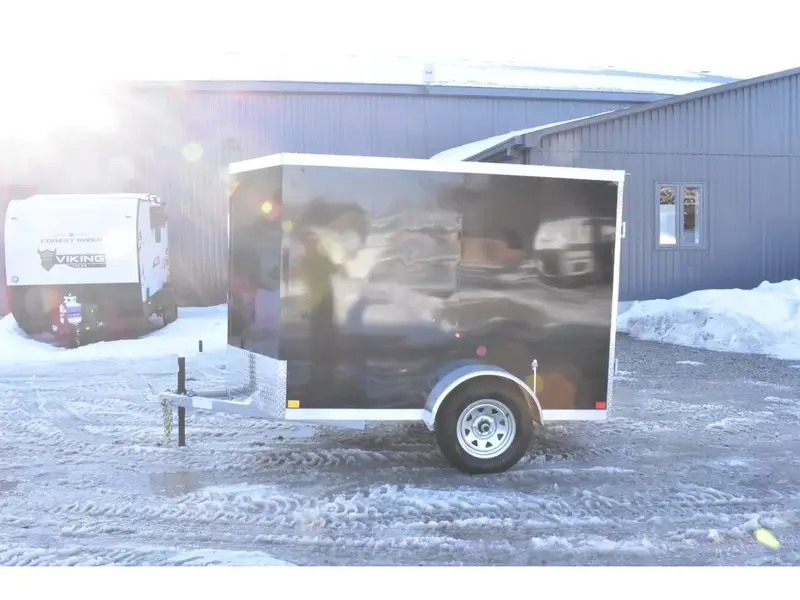 Rhino Galvanized Enclosed 5' x 8' SA Double-Door Side-Door 2026