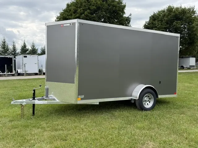 2026 Rhino Galvanized Enclosed 6' X 12' Sa Dd alt