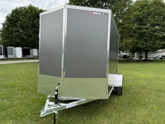 2026 Rhino Galvanized Enclosed 6' X 12' Sa Dd alt