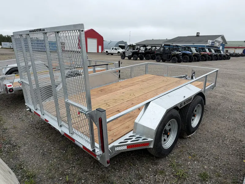 Gator TRAILER,UTILITY,80"X12',GALV,REAR RAMP,DUAL AXLE 2026