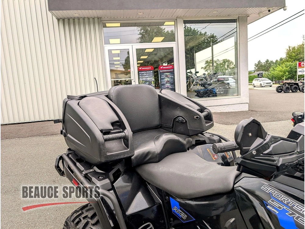 2022 Polaris Sportsman 570 Trail - Onyx Black Vtt Sentier Chasse Bois Polyvalent Fiable Faible Km Équipé Coffre Poignées Chauffantes Prêt À Partir Duo Outlander Kodiak Rancher Kingquad alt