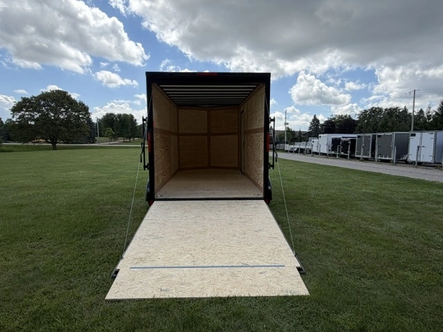 2027 Cross Painted Steel Enclosed (alpha) 7' X 14' Ta W/ Ramp alt