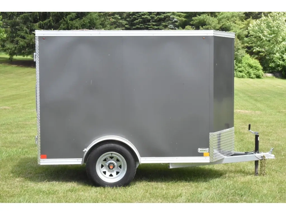 2026 Rhino Galvanized Enclosed 5' X 8' Sa Double-door alt