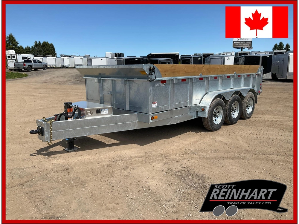 2027 Canada Trailers 83x16 10.5 Galvanized Dump Trailer alt
