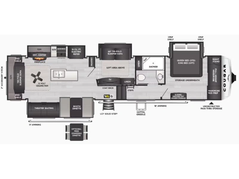 2027 Keystone Rv Cougar 368mbi alt