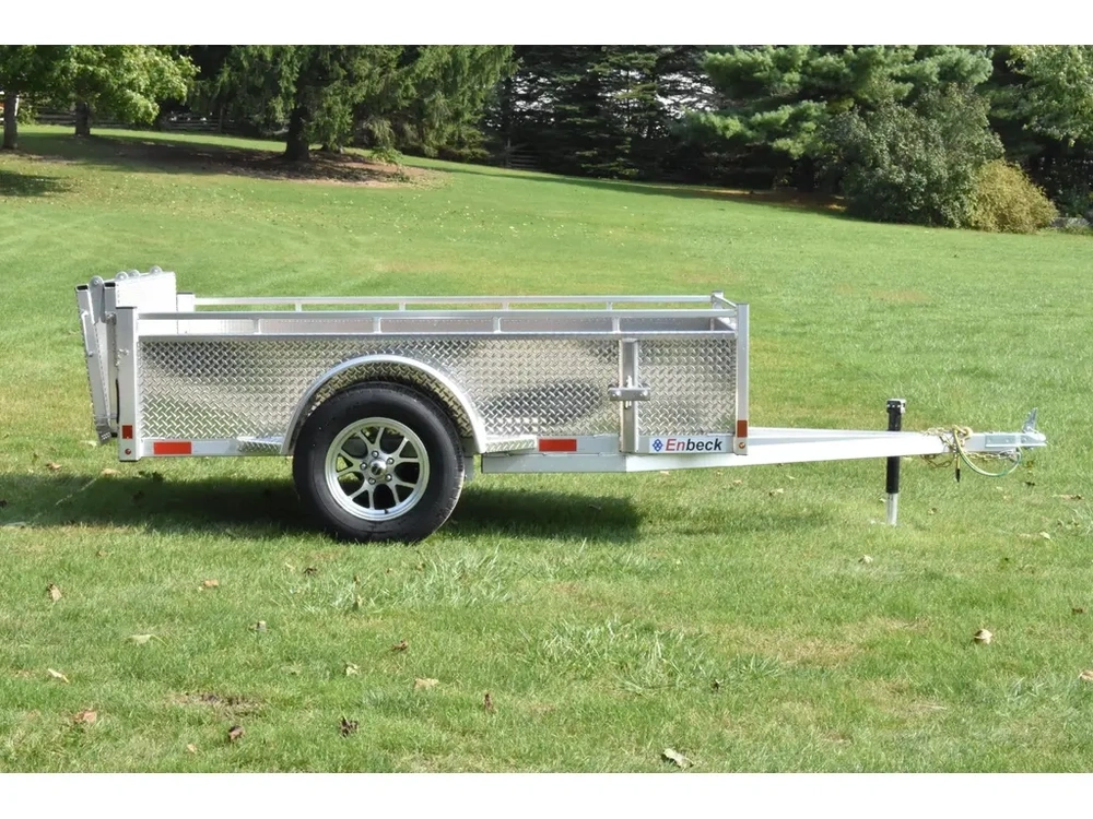 2027 Enbeck Aluminum Utility 5' X 8' Single Axle Bi-fold Gate alt