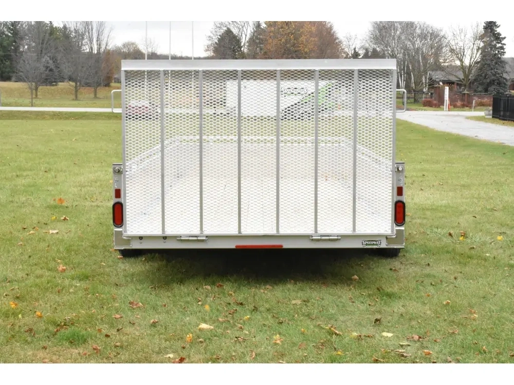 2027 Enbeck Aluminum Utility 7' X 16' Tandem Axle Straight Gate alt