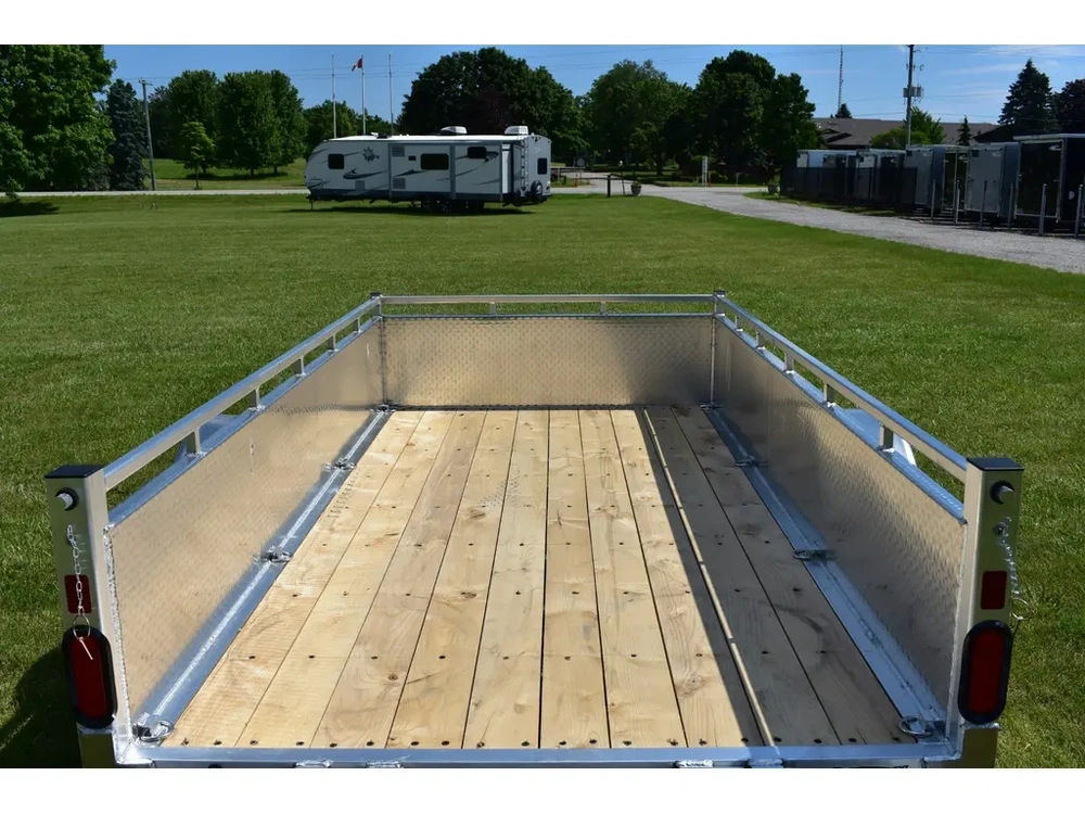 2027 Enbeck Aluminum Utility 5' X 10' Single Axle Bi-fold Gate alt