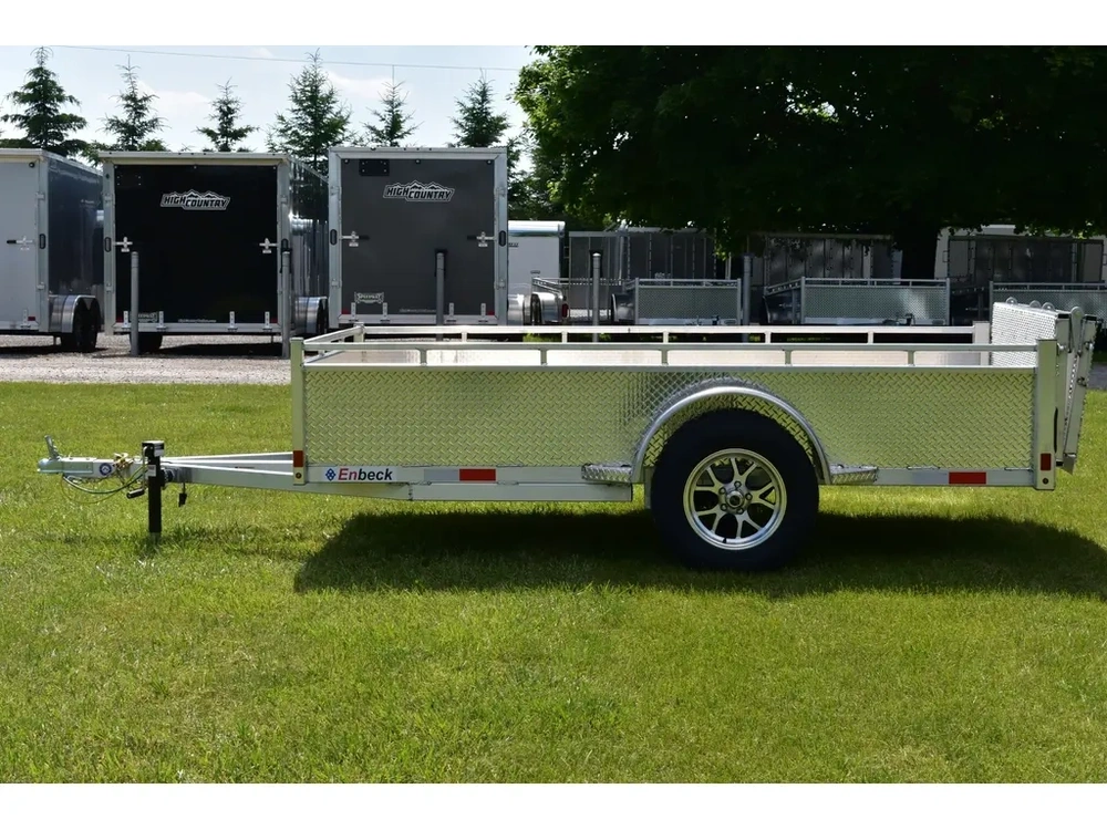 2027 Enbeck Aluminum Utility 5' X 10' Single Axle Bi-fold Gate alt