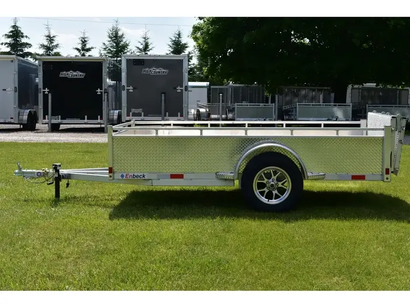 Enbeck Aluminum Utility 5' x 10' Single Axle Bi-fold Gate 2027