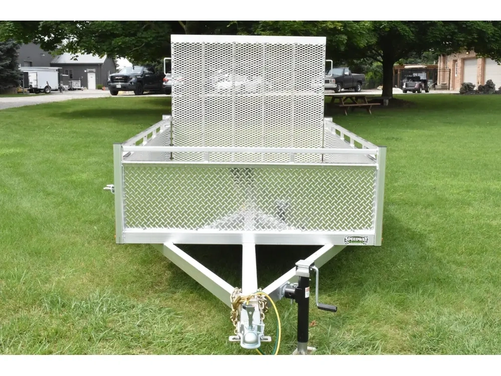 2027 Enbeck Aluminum Utility 5' X 8' Single Axle Straight Gate alt