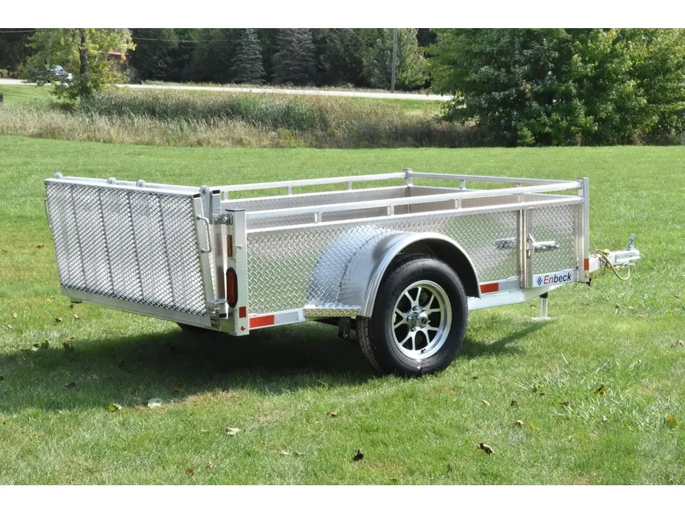 2027 Enbeck Aluminum Utility 5' X 8' Single Axle Bi-fold alt