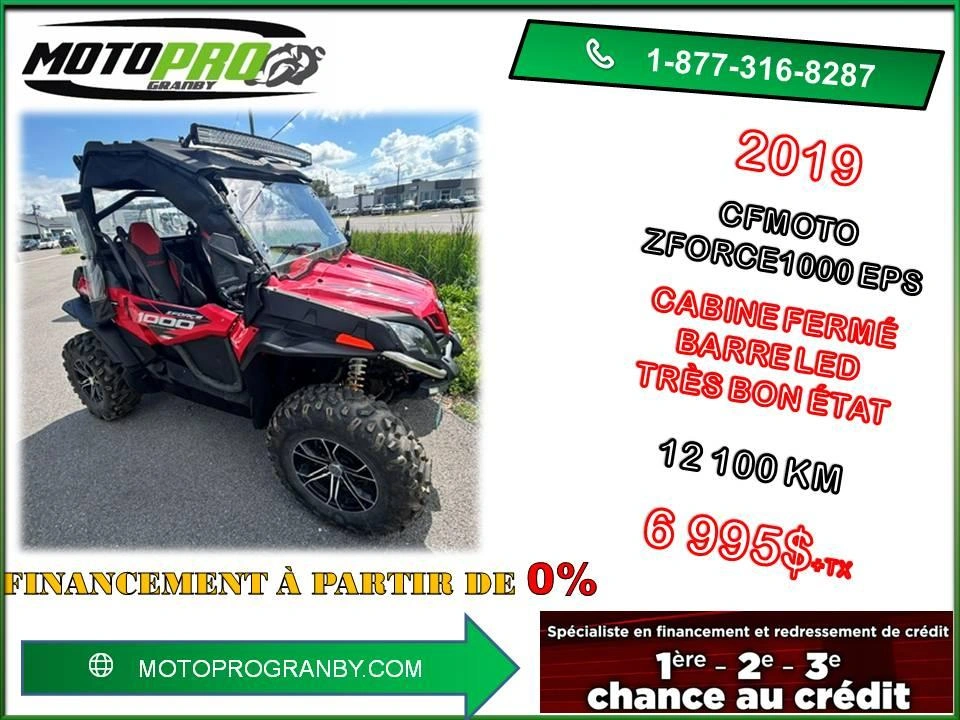 Cfmoto Zforce 1000 Eps Zforce1000 Eps Zforce 1000 950 Cabine 2019 alt