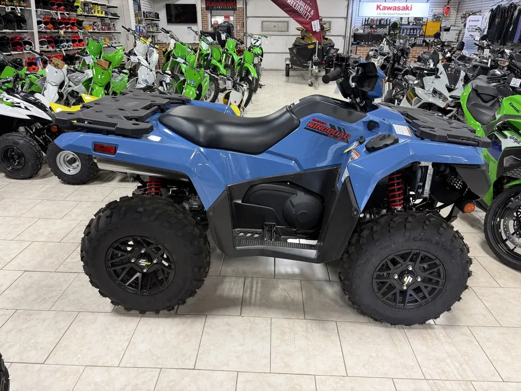 2026 Suzuki KingQuad 750 XPZ Power Steering - Armored Blue Grey 