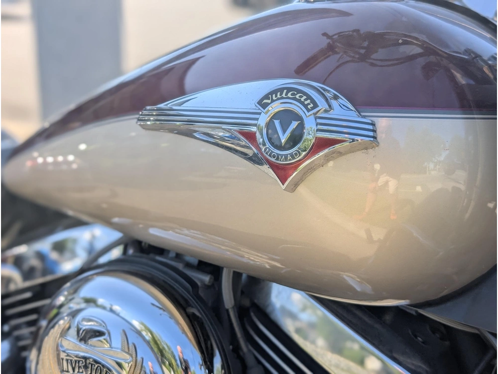 2003 Kawasaki Vn 1500 Vulcan 1500 Nomad Moto Cruiser Tourisme Confort Duo Bagger Sacoches Pare-brise Cardan Longue Distance Grosse Cylindrée Pneus Neufs Road King Shadow V-star Boulevard alt