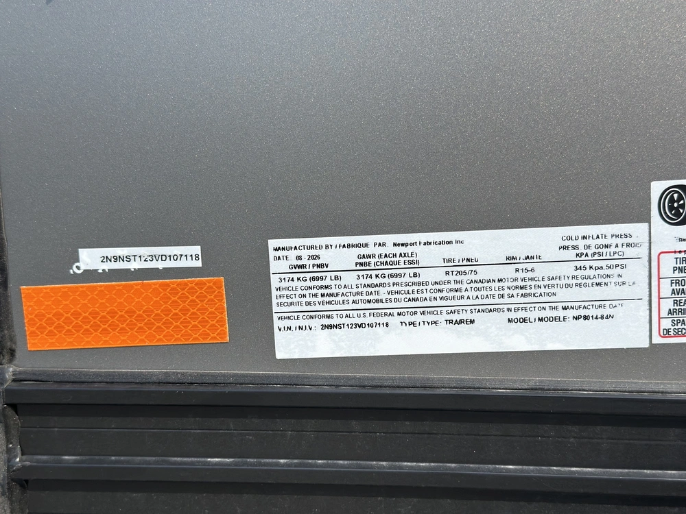 2027 Newport Galv714ta2 Porte Rampe alt