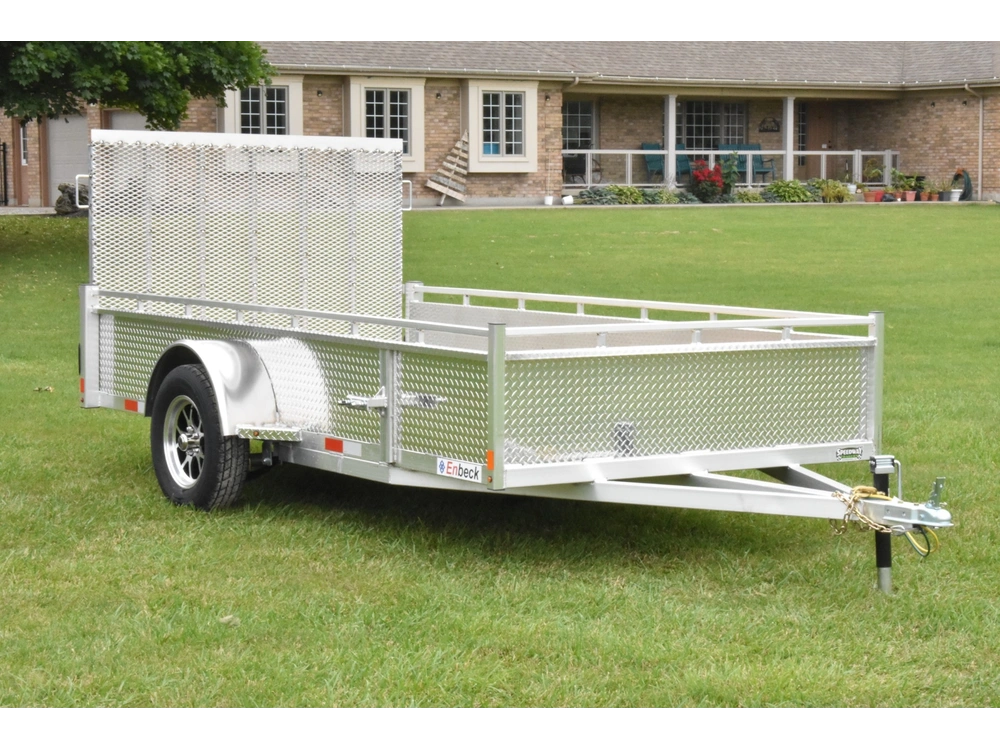 2027 Enbeck Aluminum Utility 6' X 14' Sa Straight Gate alt