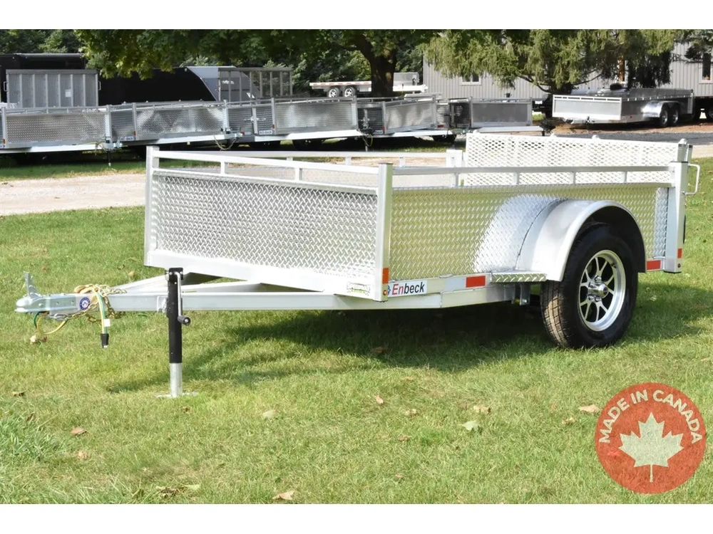 2027 Enbeck Aluminum Utility 5' X 8' Single Axle Bi-fold alt