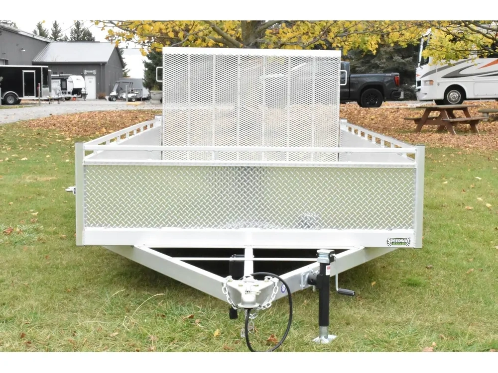 2027 Enbeck Aluminum Utility 7' X 16' Tandem Axle Straight Gate alt