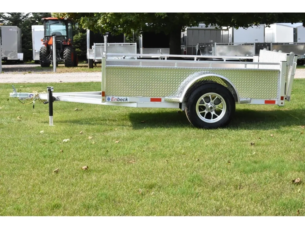 2027 Enbeck Aluminum Utility 5' X 8' Single Axle Bi-fold alt