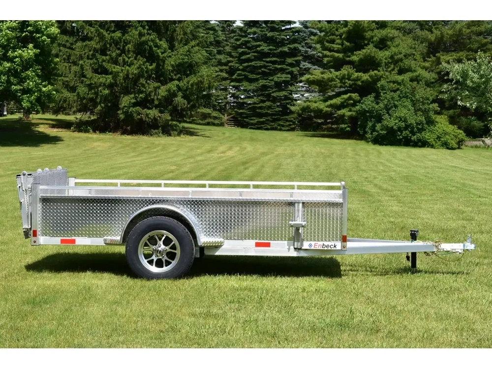 2027 Enbeck Aluminum Utility 5' X 10' Single Axle Bi-fold Gate alt