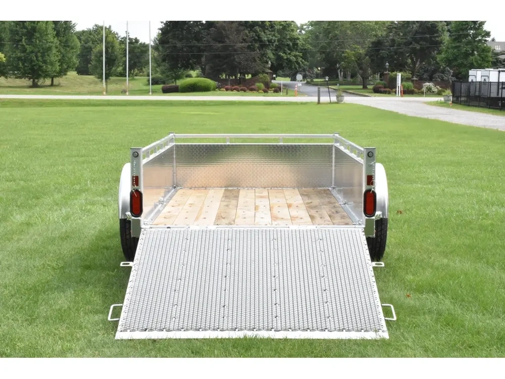 2027 Enbeck Aluminum Utility 5' X 8' Single Axle Straight Gate alt