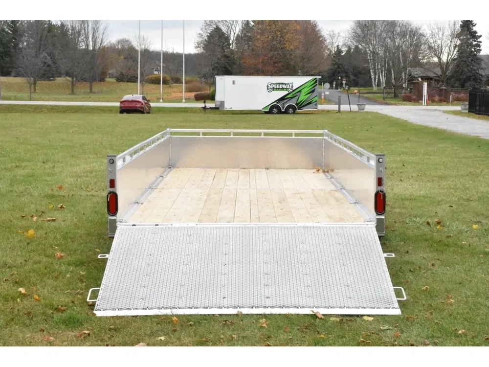 2027 Enbeck Aluminum Utility 7' X 16' Tandem Axle Straight Gate alt