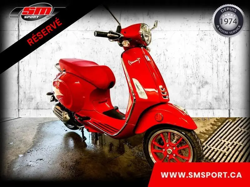 2023 Vespa Primavera 50 Red alt