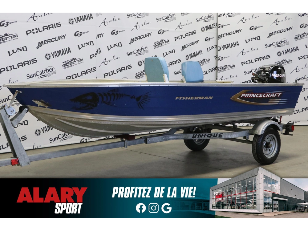 2010 Princecraft Fisherman 14 2009 + Mercury 20hp alt