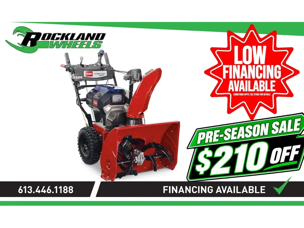 2025 Toro 26IN (66 CM) POWER MAX E26 60V TWO-STAGE WITH (2) 7.5Ah BATTERIES AND CHARGER (39926)