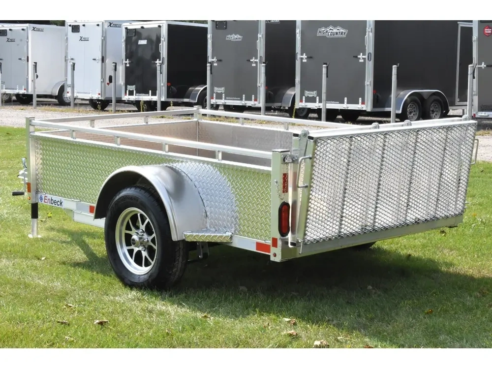 2027 Enbeck Aluminum Utility 5' X 8' Single Axle Bi-fold alt