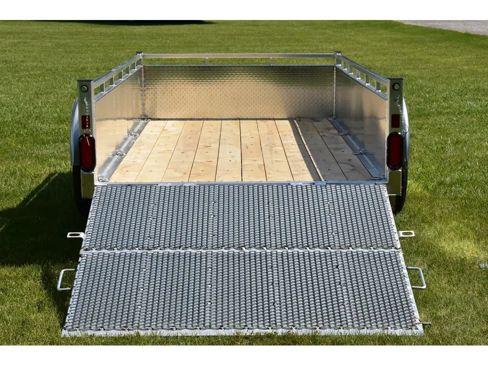 2027 Enbeck Aluminum Utility 5' X 10' Single Axle Bi-fold Gate alt