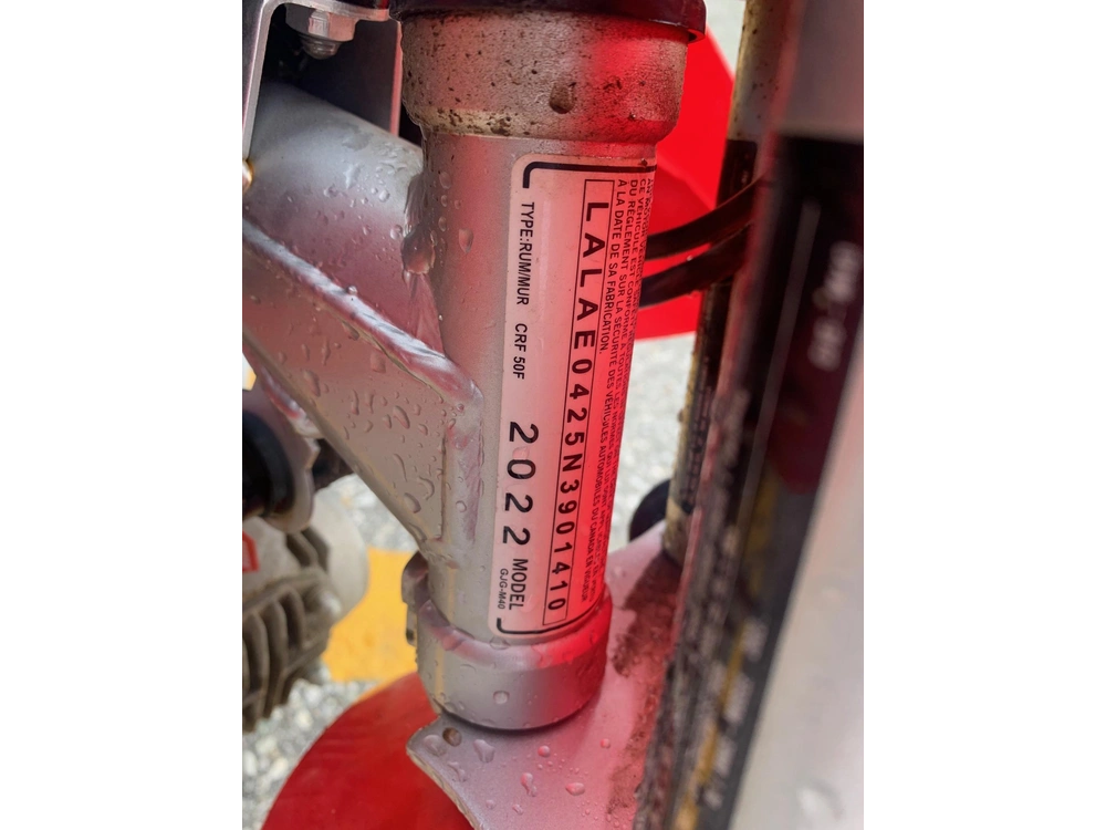2022 Honda Cr50f alt