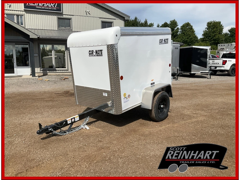 2027 Car Mate Trailers 4x6 Custom Cargo Trailer alt