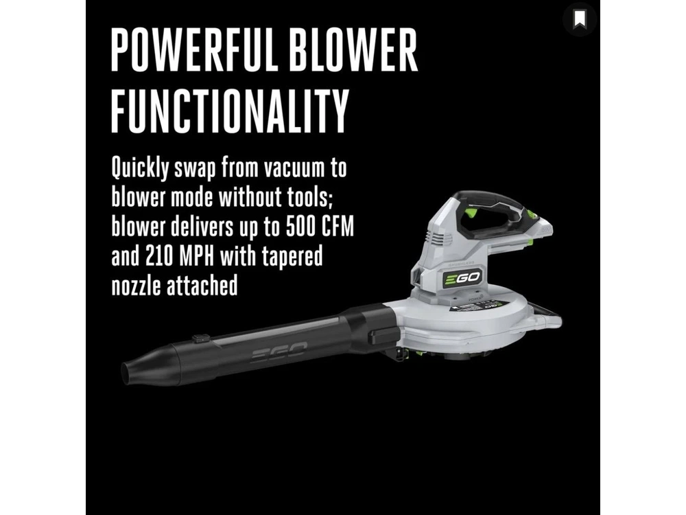 None Ego Leaf Blower Leaf Blower & Vacuum (tool Only) alt