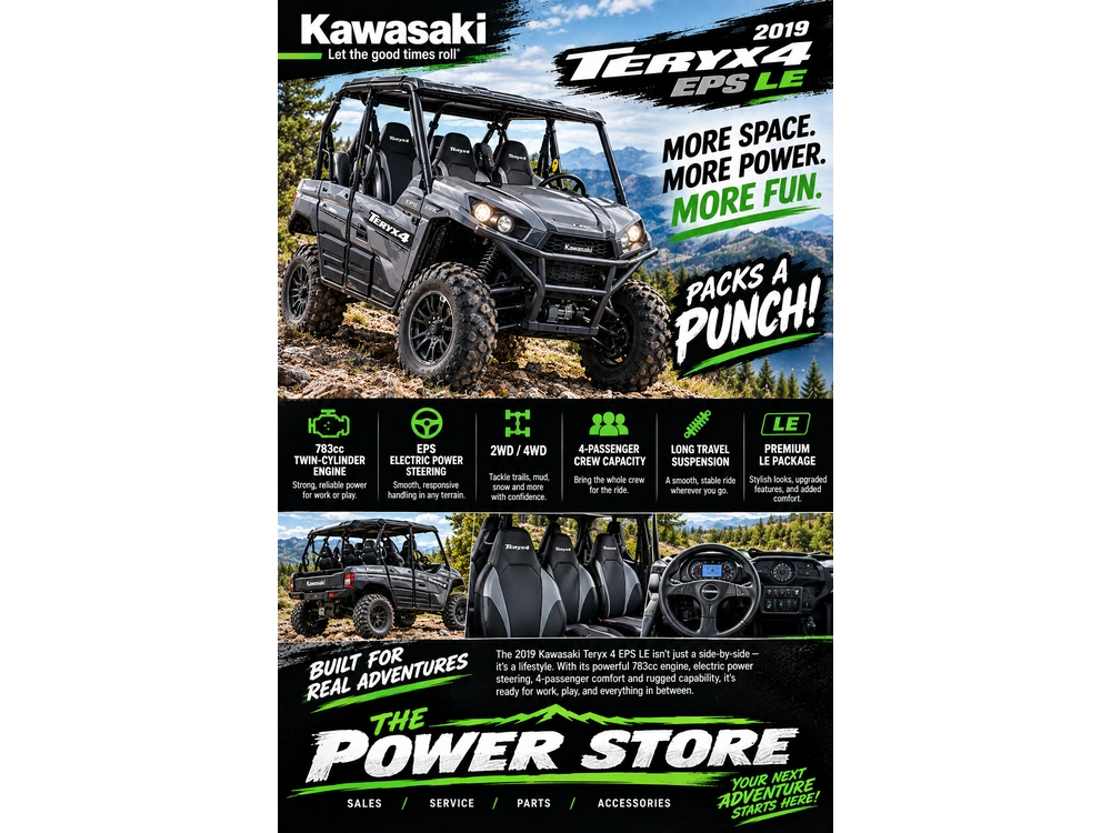 2019 Kawasaki Teryx 4 Eps Le alt